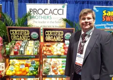 Michael Maxwell of Procacci Brothers. The company distributes many products including Italian chestnuts, of which they just received their last shipment for the year.